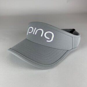 Ping Womens Gray Strapback Adjustable Visor